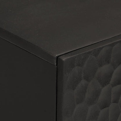 Bijzetkast 90x33x75 cm massief mangohout zwart Zwart massief mangohout