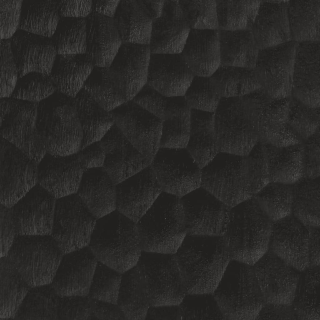 Bijzetkast 90x33x75 cm massief mangohout zwart Zwart massief mangohout