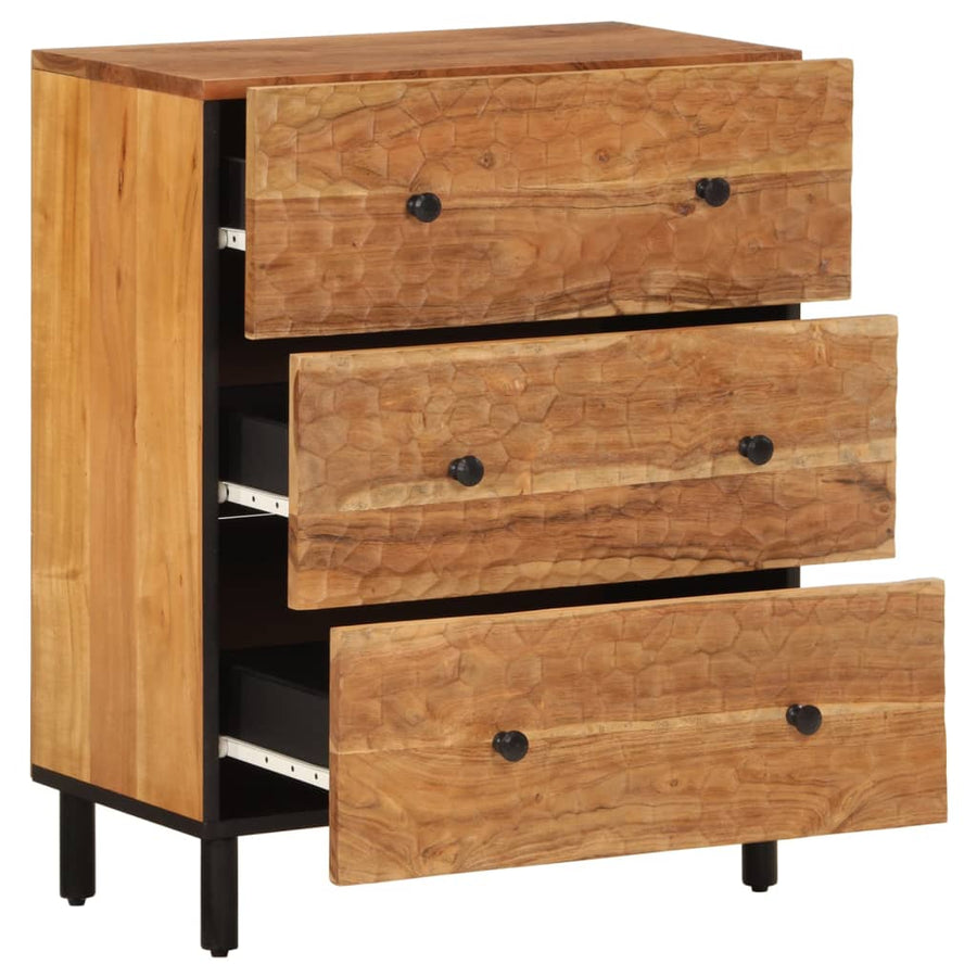 Bijzetkast 60X33X75 Cm Massief Acaciahout