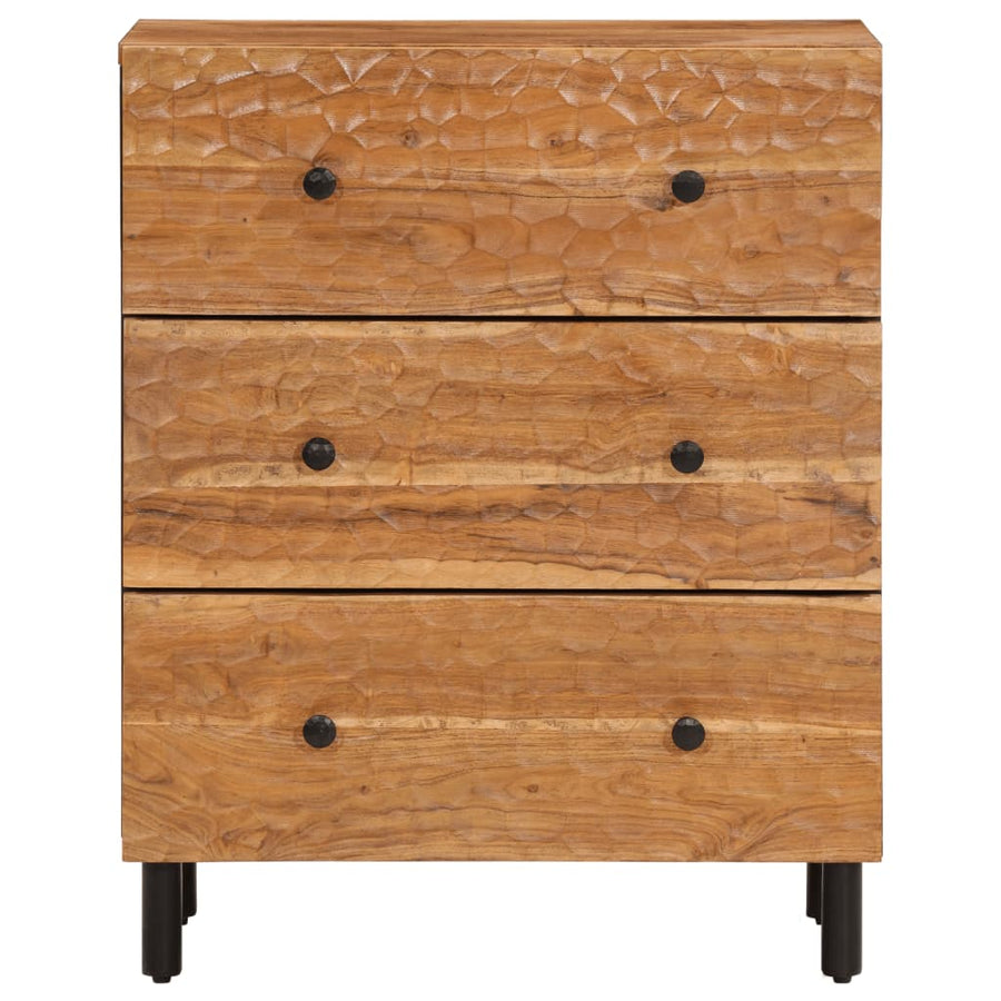 Bijzetkast 60X33X75 Cm Massief Acaciahout