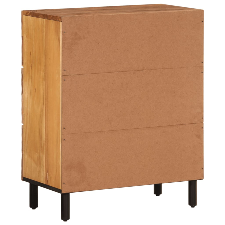 Bijzetkast 60X33X75 Cm Massief Acaciahout