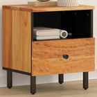 Nightstand 40x33x46 cm solid acacia wood