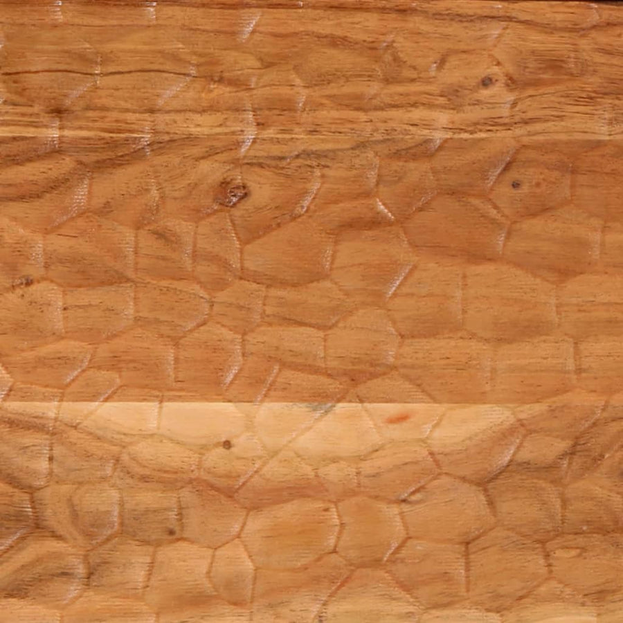 Nachtkastjes 2 st 40x33x46 cm massief acaciahout 2 Naturel Massief acaciahout
