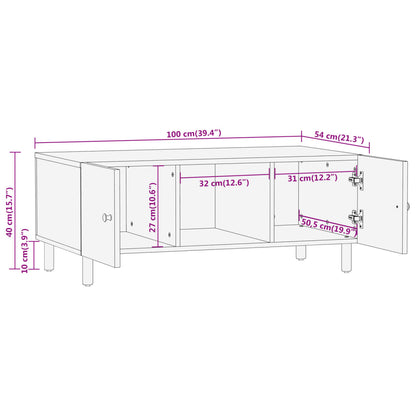Salontafel 100X54X40 Cm Massief Acaciahout