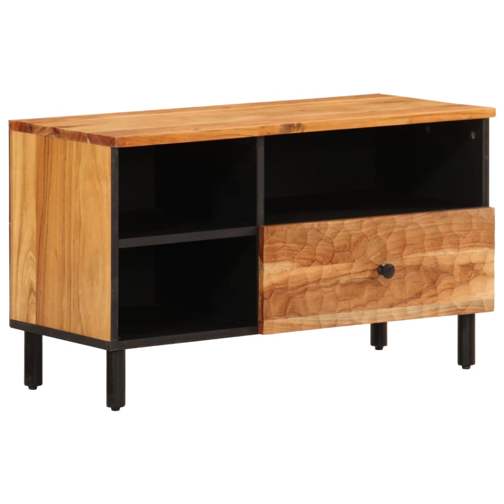 Tv-Meubel 80X33X46 Cm Massief Acaciahout