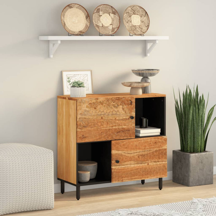 Bijzetkast 80X33X75 Cm Massief Acaciahout