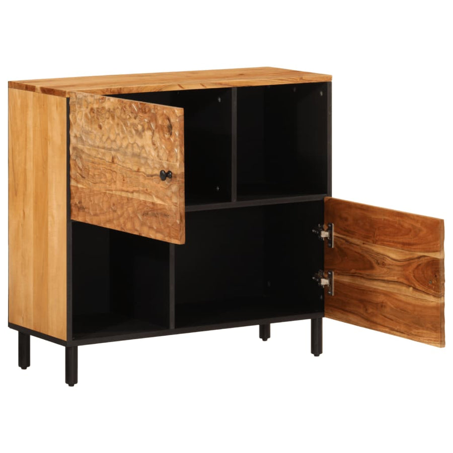 Bijzetkast 80X33X75 Cm Massief Acaciahout