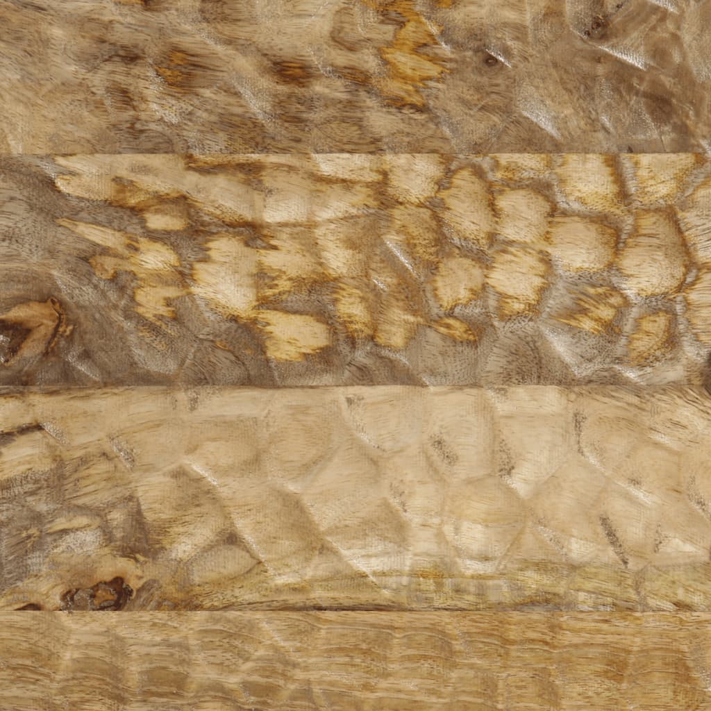 Nachtkastjes 2 st 40x33x46 cm massief mangohout 2 Naturel massief mangohout