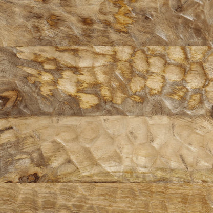 Nachtkastjes 2 st 40x33x46 cm massief mangohout 2 Naturel massief mangohout