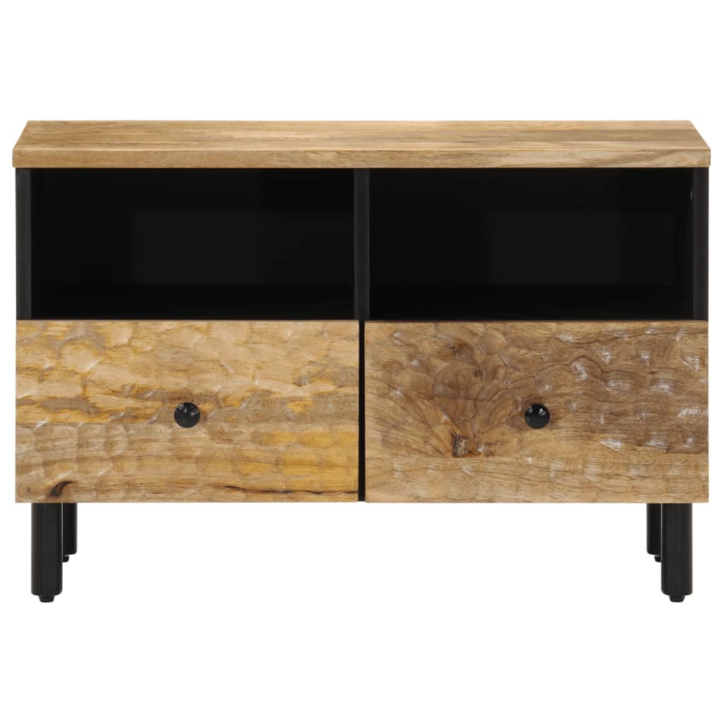 Tv-meubel 70x33x46 cm massief mangohout Naturel massief mangohout