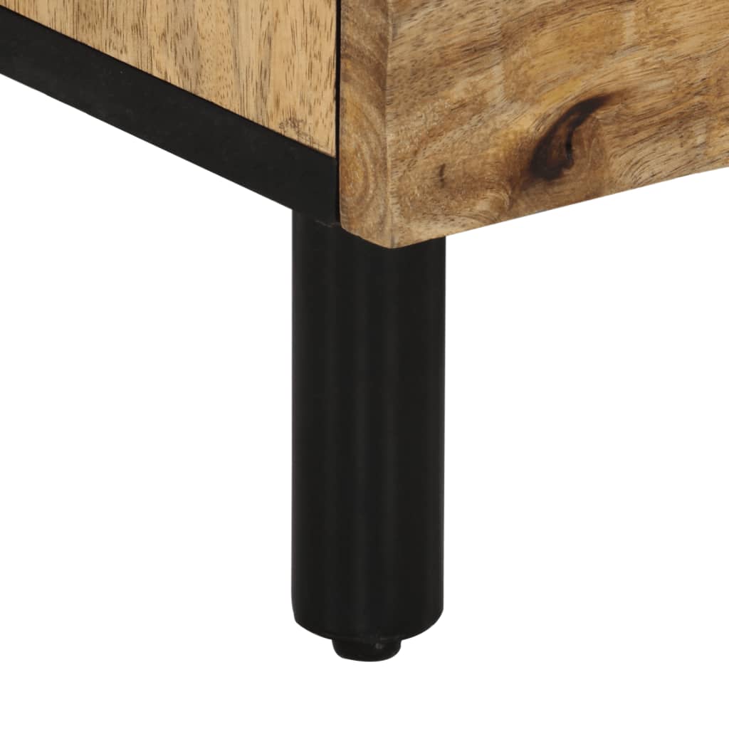 Tv-meubel 70x33x46 cm massief mangohout Naturel massief mangohout