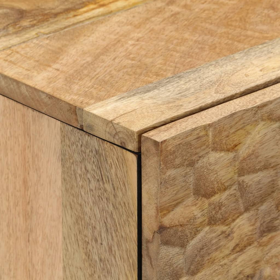Bijzetkast 60x33x75 cm massief mangohout Naturel massief mangohout