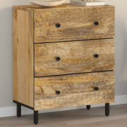Bijzetkast massief mangohout 60x33x75 cm