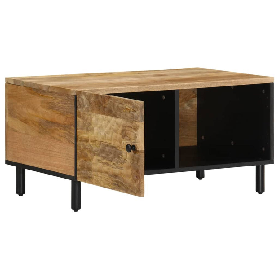 Salontafel 80x50x40 cm massief mangohout Naturel massief mangohout