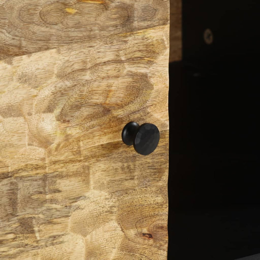 Salontafel 80x50x40 cm massief mangohout Naturel massief mangohout