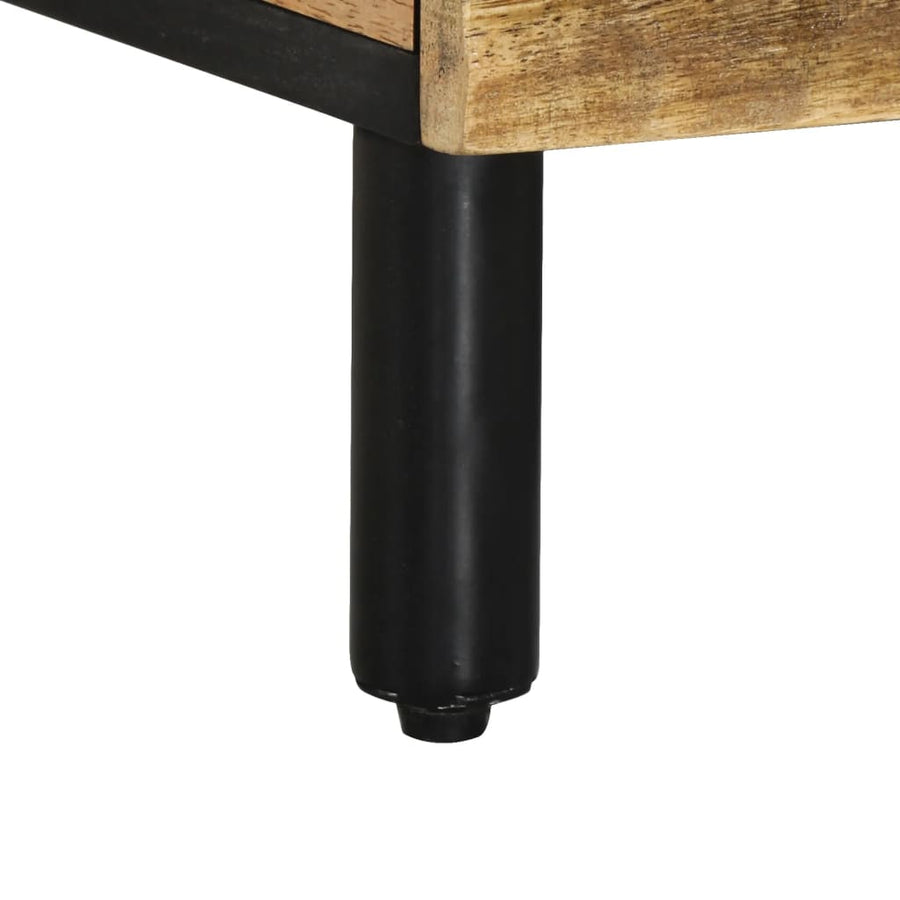 Salontafel 80x50x40 cm massief mangohout Naturel massief mangohout