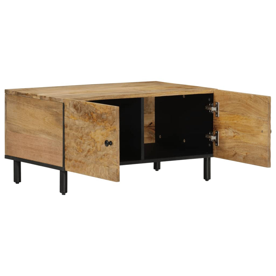 Salontafel 80x50x40 cm massief mangohout Naturel massief mangohout