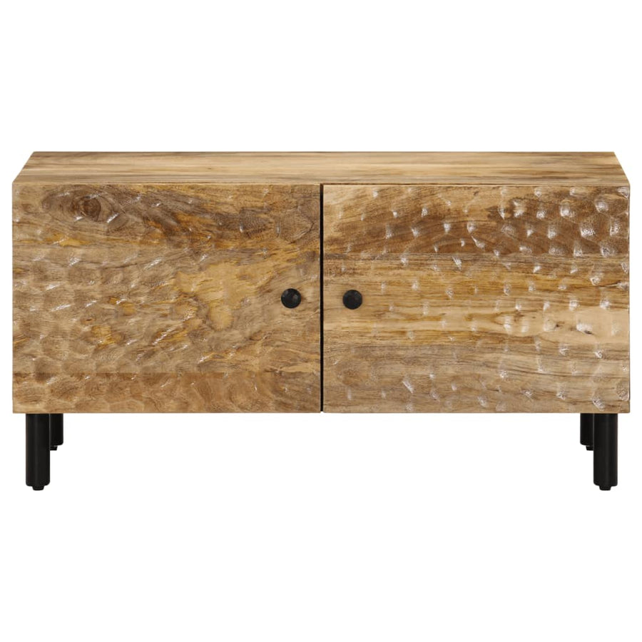 Salontafel 80x50x40 cm massief mangohout Naturel massief mangohout