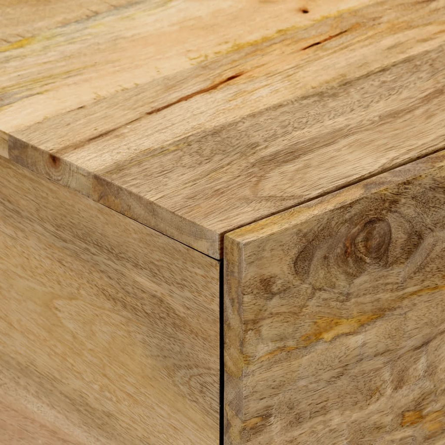 Salontafel 80x50x40 cm massief mangohout Naturel massief mangohout