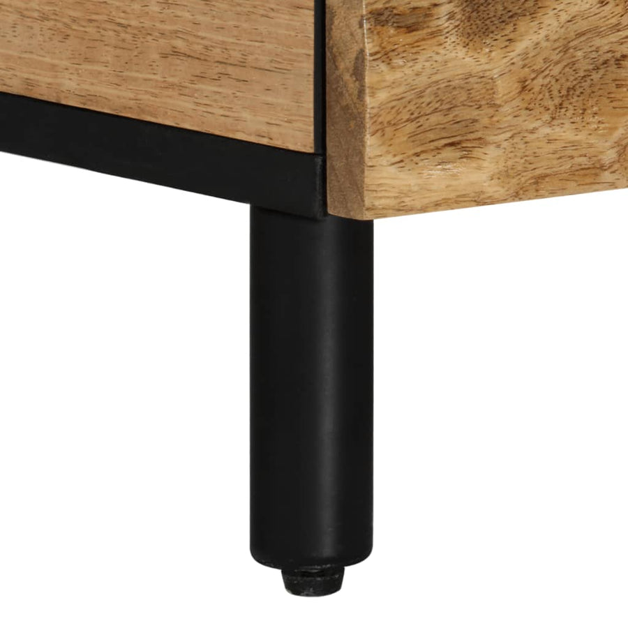 Salontafel 80x50x40 cm massief mangohout Naturel massief mangohout