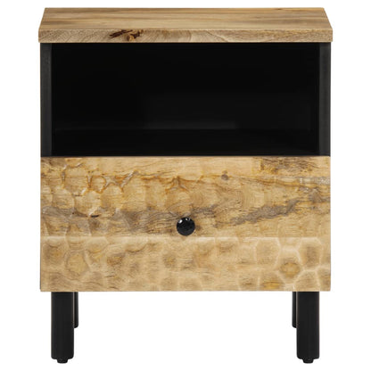 Nachtkastje 40x33x46 cm massief mangohout 1 Naturel massief mangohout
