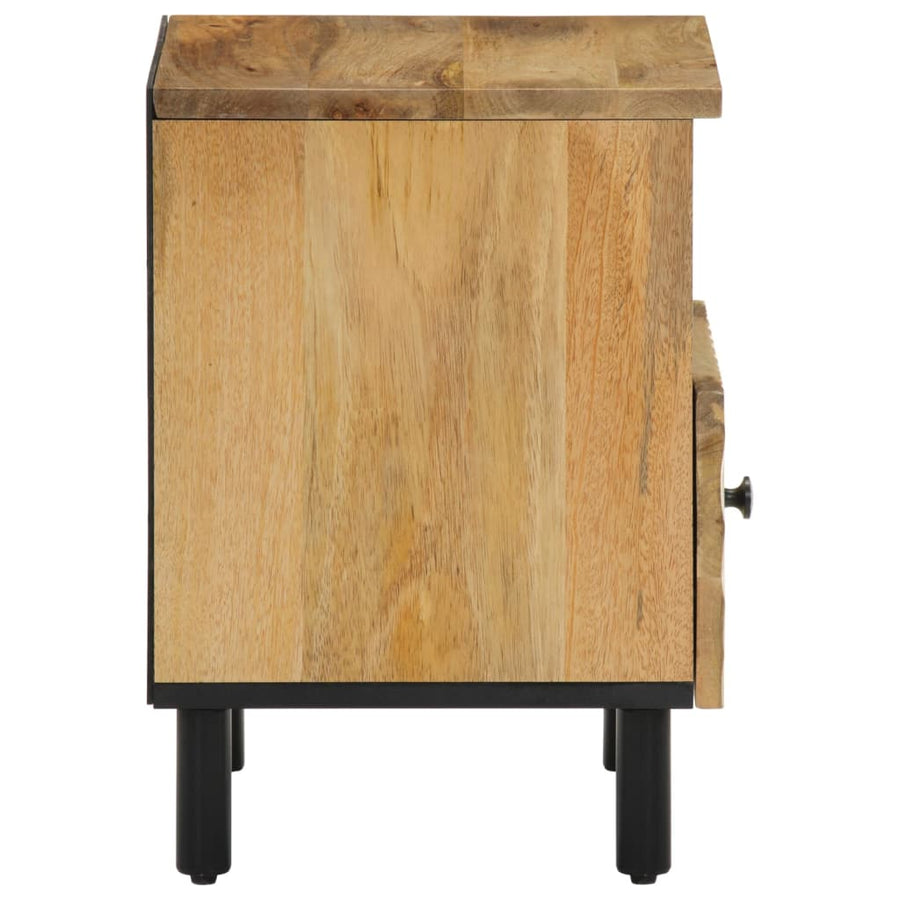 Nachtkastje 40x33x46 cm massief mangohout 1 Naturel massief mangohout
