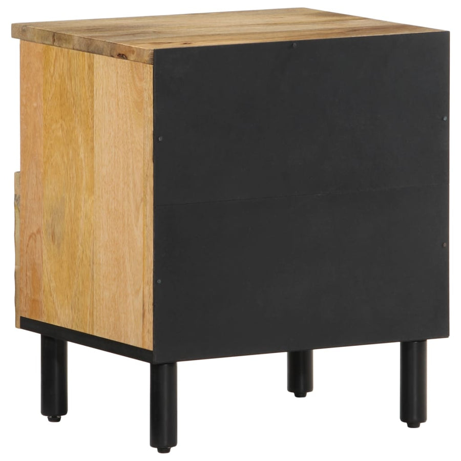 Nachtkastje 40x33x46 cm massief mangohout 1 Naturel massief mangohout