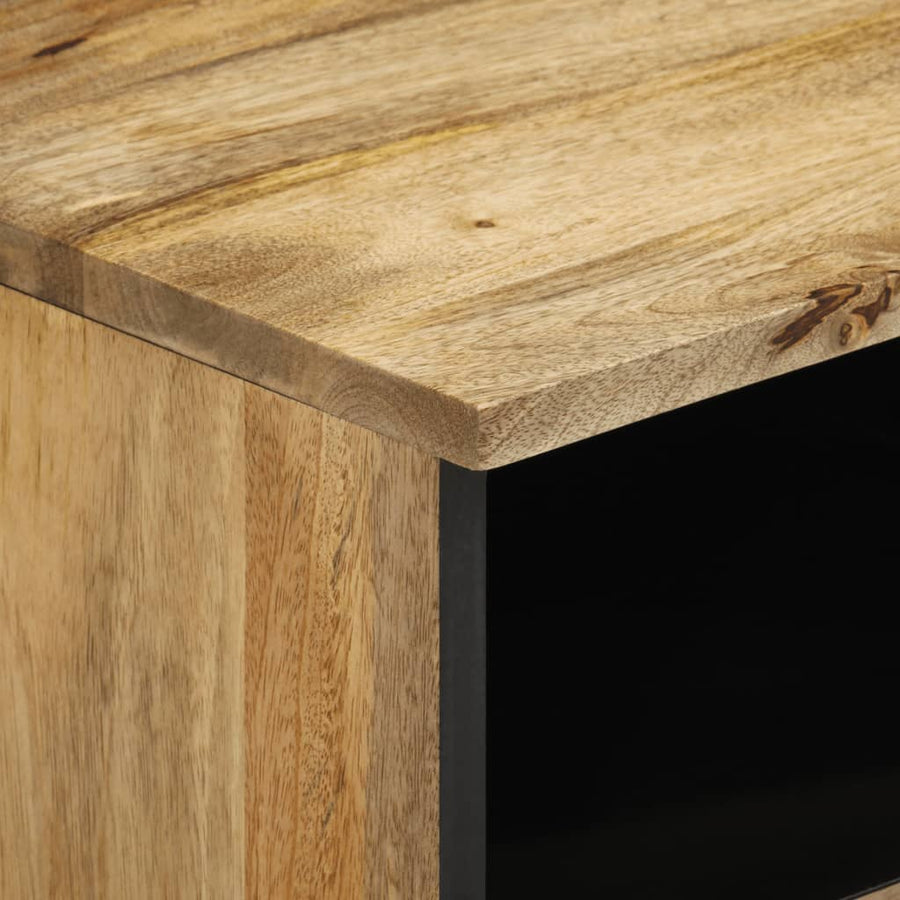 Nachtkastje 40x33x46 cm massief mangohout 1 Naturel massief mangohout