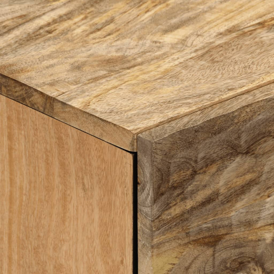 Nachtkastje 50x33x60 cm massief mangohout Naturel massief mangohout