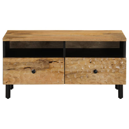 Salontafel 80x54x40 cm massief mangohout Naturel massief mangohout
