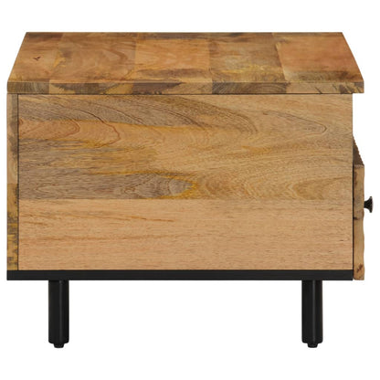 Salontafel 80x54x40 cm massief mangohout Naturel massief mangohout