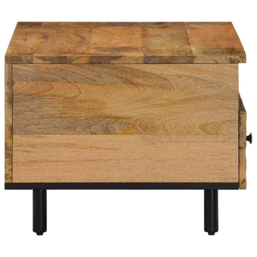 Salontafel 80x54x40 cm massief mangohout Naturel massief mangohout