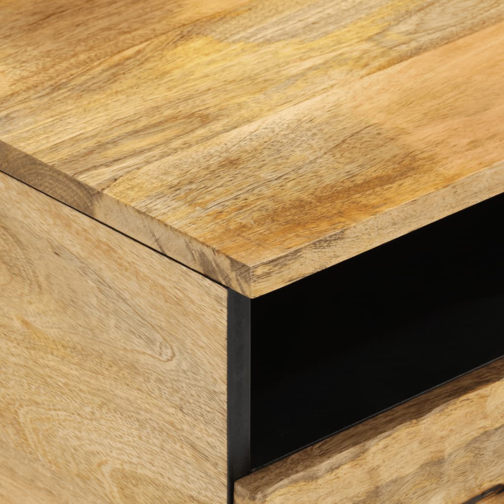 Salontafel 80x54x40 cm massief mangohout Naturel massief mangohout