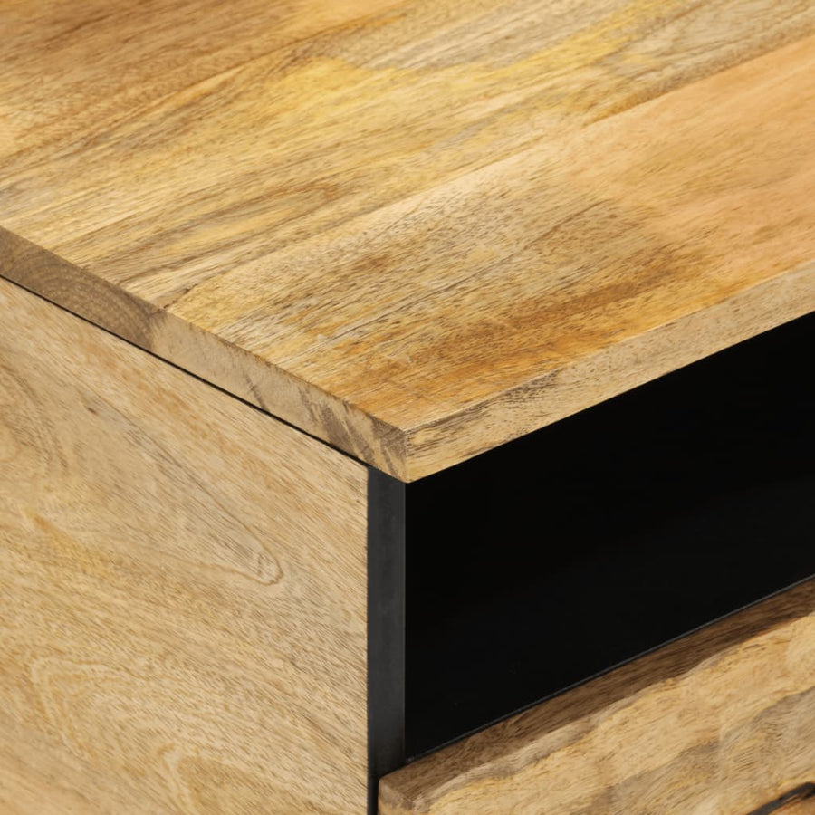 Salontafel 80x54x40 cm massief mangohout Naturel massief mangohout