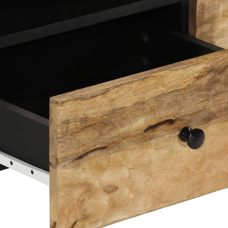 Salontafel 80x54x40 cm massief mangohout Naturel massief mangohout