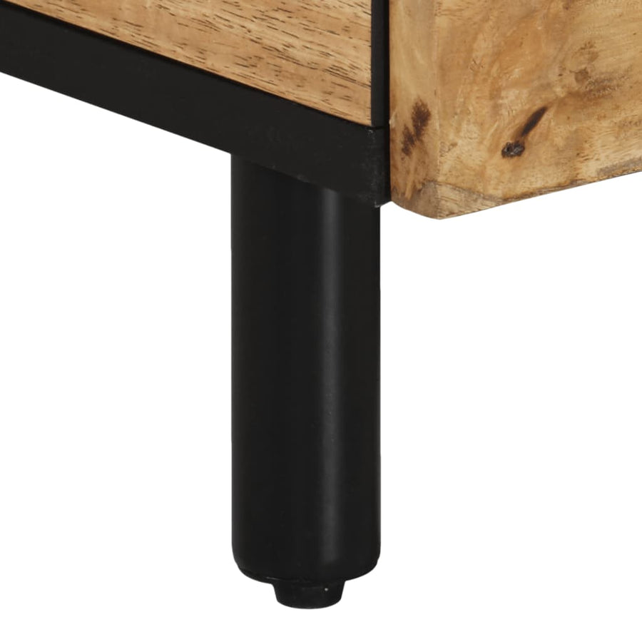 Salontafel 80x54x40 cm massief mangohout Naturel massief mangohout