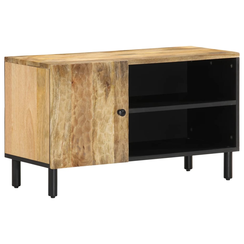 Tv-meubel 80x31x46 cm massief mangohout Naturel massief mangohout