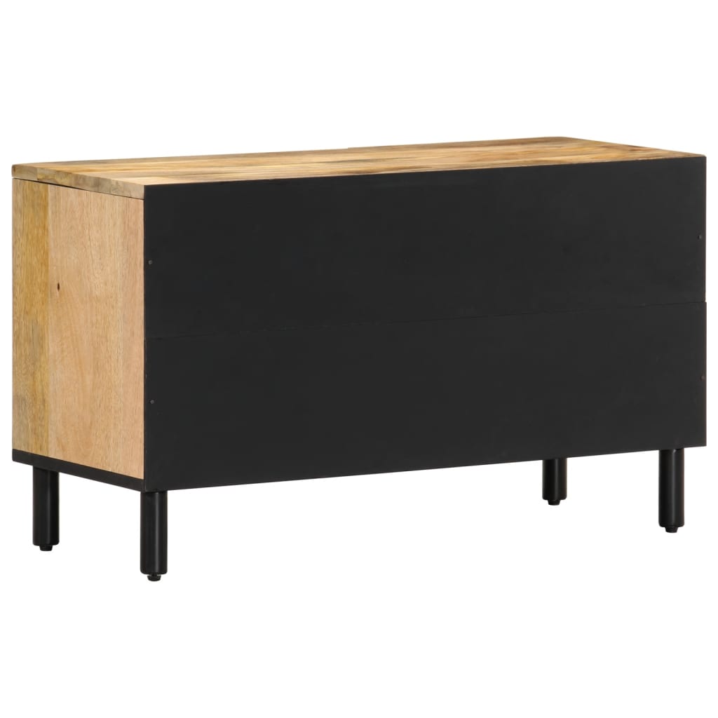 Tv-meubel 80x31x46 cm massief mangohout Naturel massief mangohout
