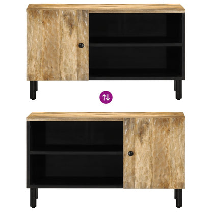 Tv-meubel 80x31x46 cm massief mangohout Naturel massief mangohout