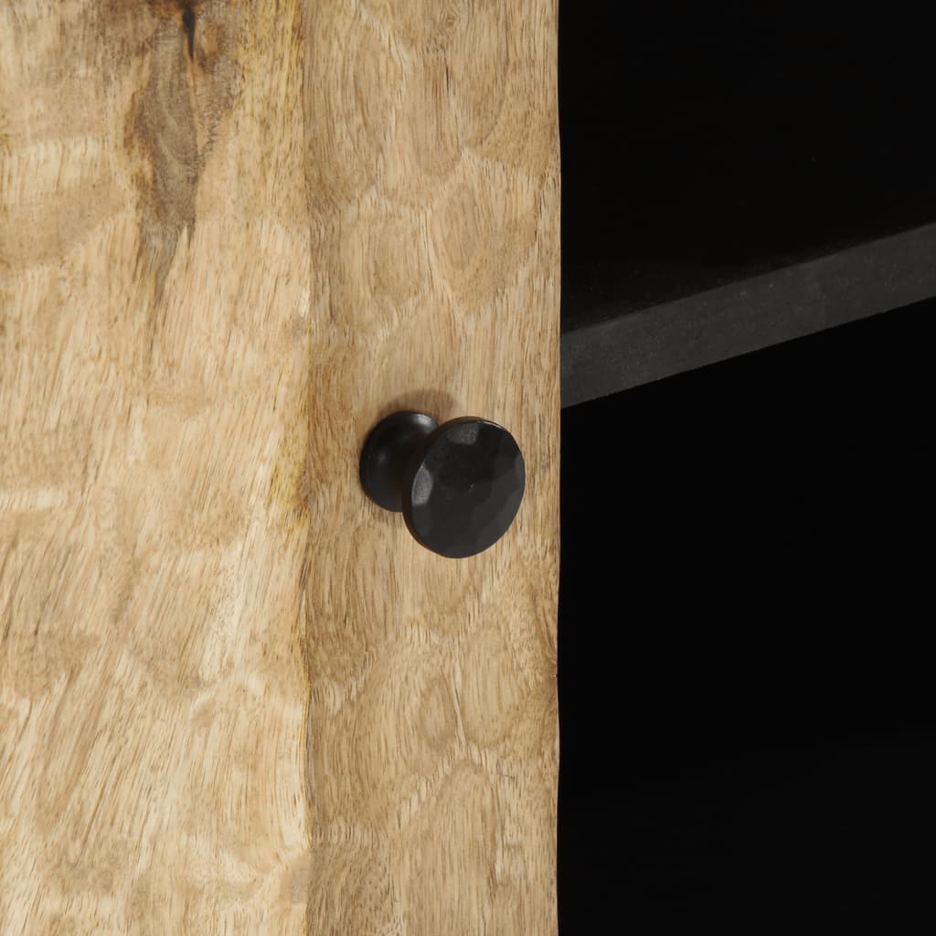 Tv-meubel 80x31x46 cm massief mangohout Naturel massief mangohout
