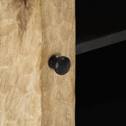 Tv-meubel 80x31x46 cm massief mangohout Naturel massief mangohout
