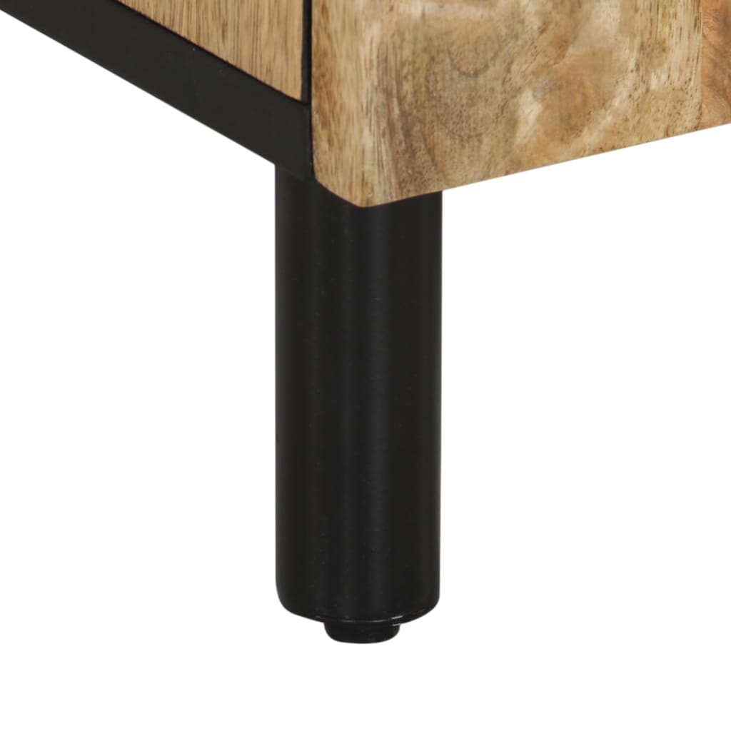 Tv-meubel 80x31x46 cm massief mangohout Naturel massief mangohout