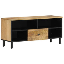 Tv-meubel 100x33x46 cm massief mangohout Naturel massief mangohout