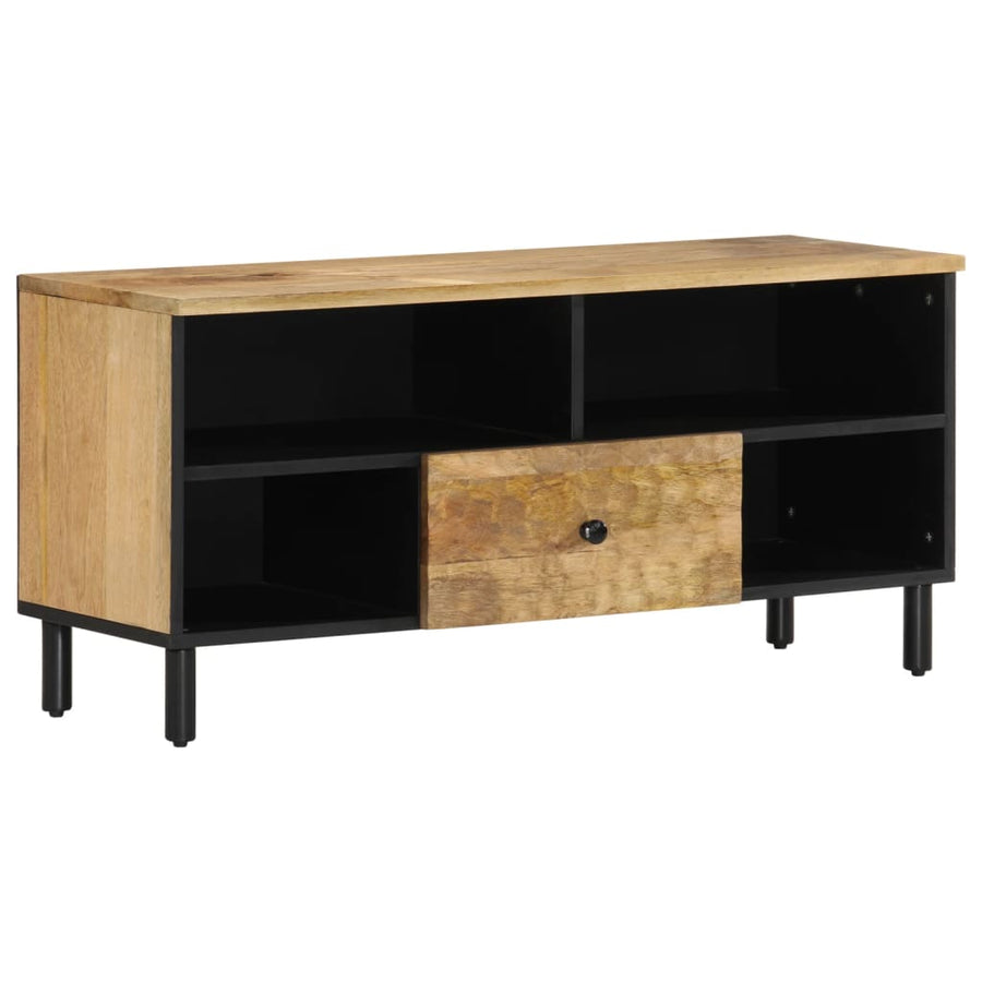 Tv-meubel 100x33x46 cm massief mangohout Naturel massief mangohout