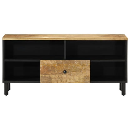 Tv-meubel 100x33x46 cm massief mangohout Naturel massief mangohout