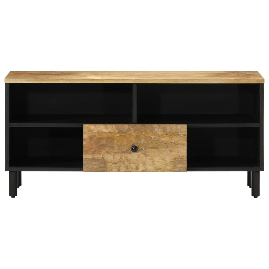 Tv-meubel 100x33x46 cm massief mangohout Naturel massief mangohout