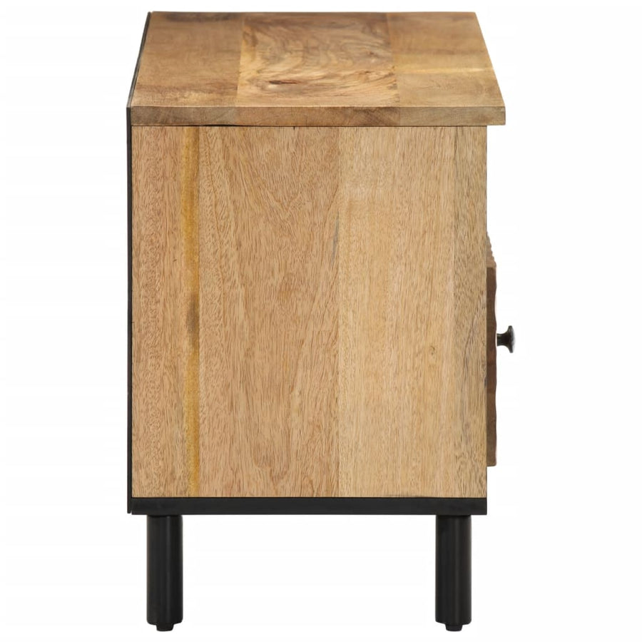 Tv-meubel 100x33x46 cm massief mangohout Naturel massief mangohout