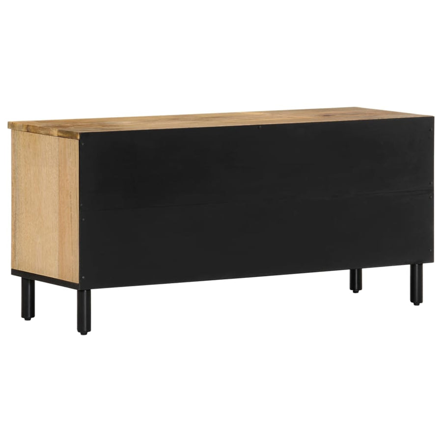 Tv-meubel 100x33x46 cm massief mangohout Naturel massief mangohout