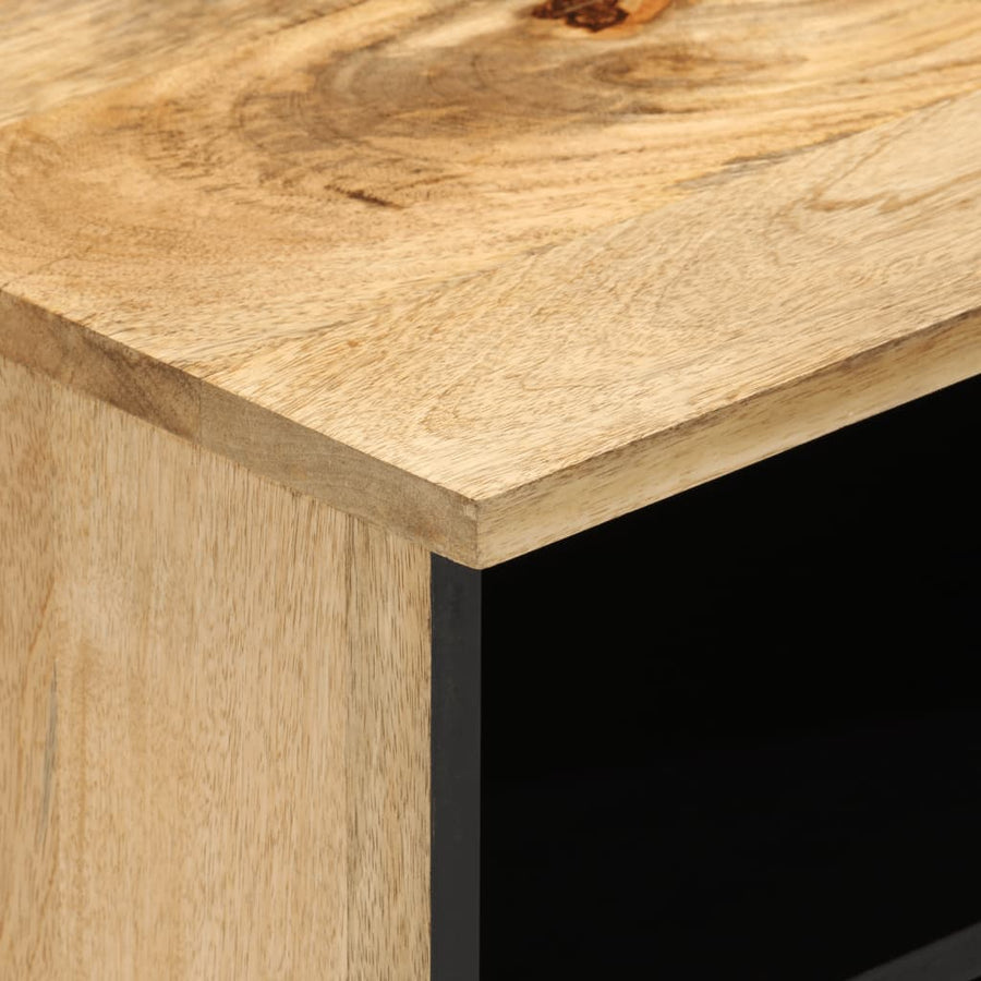 Tv-meubel 100x33x46 cm massief mangohout Naturel massief mangohout