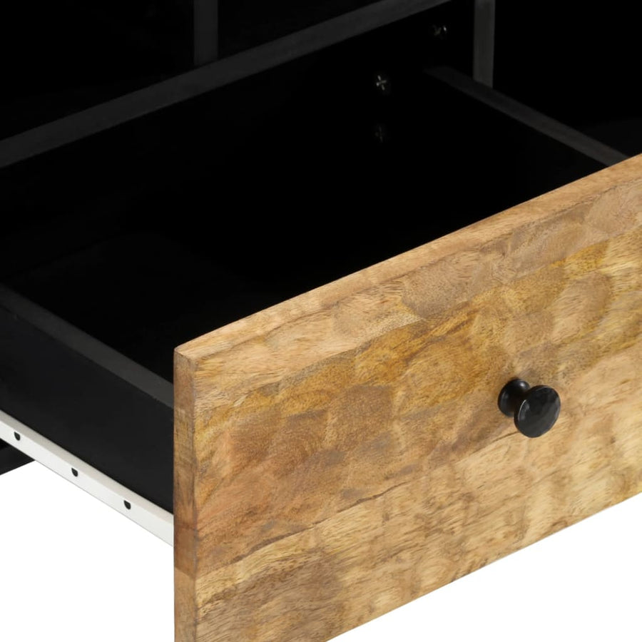 Tv-meubel 100x33x46 cm massief mangohout Naturel massief mangohout